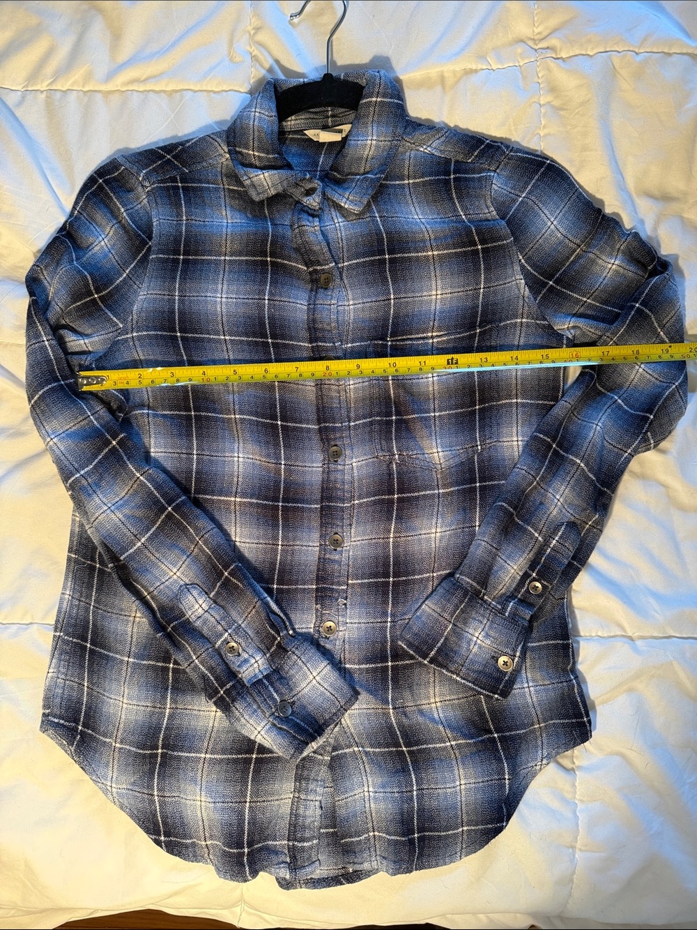 Aeropostale Blue Plaid Button-Down Shirt